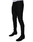 Dolce & Gabbana Black Virgin Wool MenSkinny Dress Formal Pants
