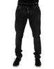 Dolce & Gabbana Black Cotton Stretch Men Skinny Denim Jeans