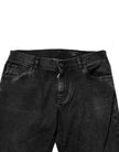 Dolce & Gabbana Black Cotton Stretch Men Skinny Denim Jeans