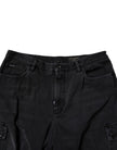 Dolce & Gabbana Black Cotton Cargo Denim Men Bermuda Shorts
