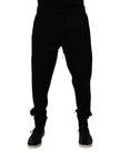 Dolce & Gabbana Black Cotton Blend Jogger Sweatpants Pants