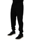 Dolce & Gabbana Black Cotton Blend Jogger Sweatpants Pants
