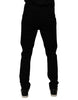 Dolce & Gabbana Black Cotton Stretch Slim Fit Men Denim Jeans