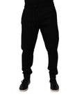 Dolce & Gabbana Black Cotton Blend Jogger Sweatpants Pants