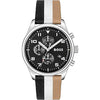 Hugo Boss Black And White Leather Watch