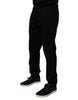 Dolce & Gabbana Black Cotton Men Skinny Dress Formal Pants
