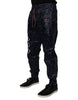 Dolce & Gabbana Dark Blue DG Game Print Cotton Jogger Pants
