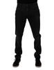 Dolce & Gabbana Black Cotton Stretch Slim Fit Men Denim Jeans
