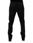 Dolce & Gabbana Black Cotton Stretch Slim Fit Men Denim Jeans