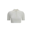 Courrėges Cropped Polo Shirt