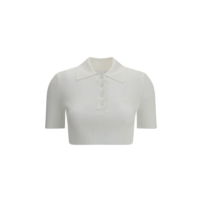 Courrėges Cropped Polo Shirt
