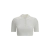 Courrėges Cropped Polo Shirt
