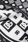 Dolce & Gabbana Black White Bandana Silk Men Bermuda Shorts