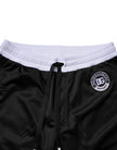 Dolce & Gabbana Black White Men Bermuda Sweatshorts Shorts