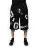 Dolce & Gabbana Black Logo Cotton Bermuda Sweatshorts Shorts