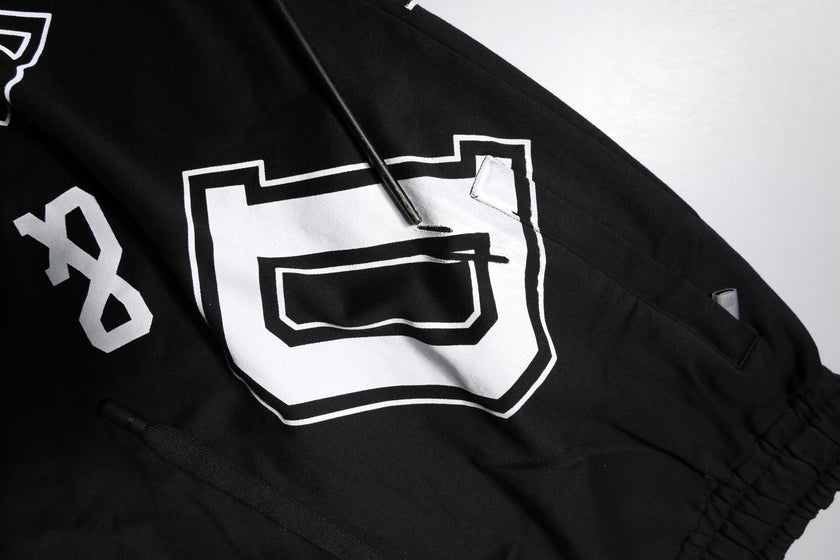 Dolce & Gabbana Black Logo Cotton Bermuda Sweatshorts Shorts