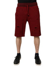 Dolce & Gabbana Bordeaux Cotton Bermuda Men Sweatshorts Shorts
