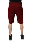 Dolce & Gabbana Bordeaux Cotton Bermuda Men Sweatshorts Shorts