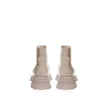 Alexander McQueen Chic Gray Leather Boots for Elegant Steps