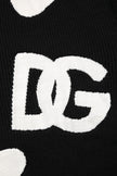 Dolce & Gabbana Black Hearts Silk Crew Neck Pullover Sweater