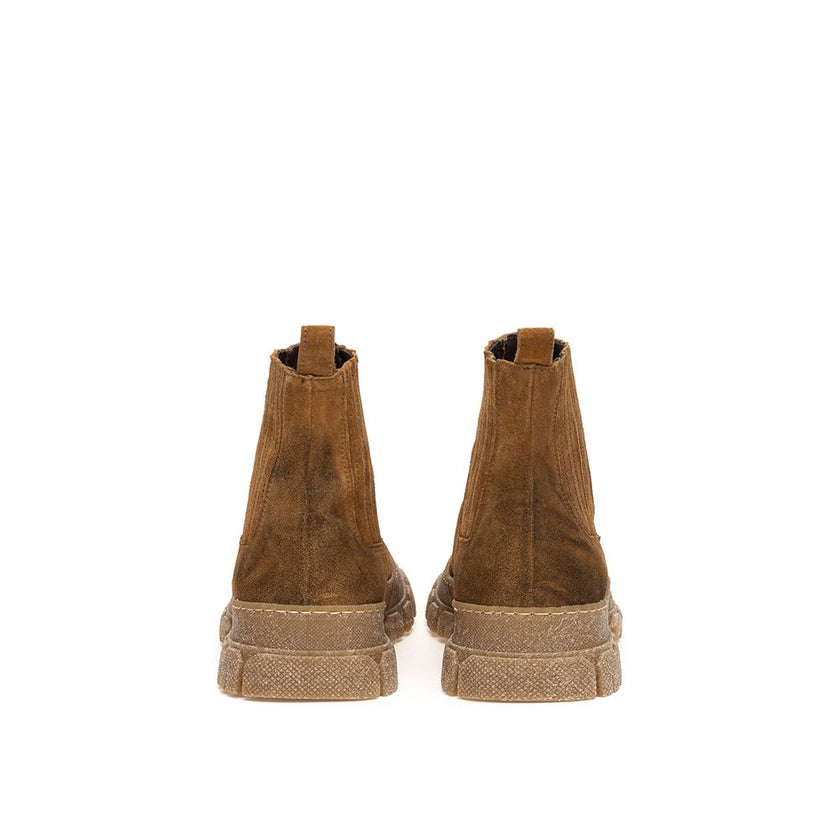 Max Mara Brown Suede Leather Boot
