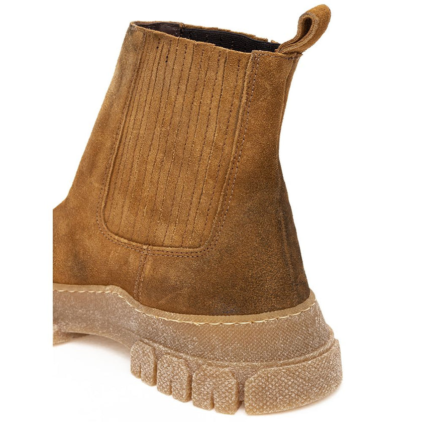Max Mara Brown Suede Leather Boot