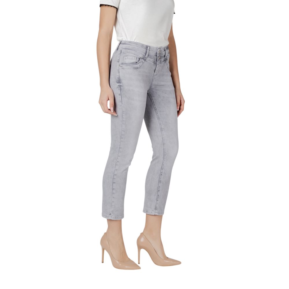 Street One Gray Cotton Jeans & Pant