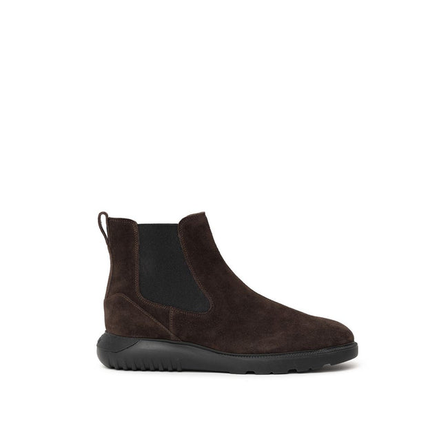 Hogan Brown Leather Boot