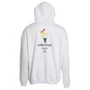 Balenciaga White Cotton Logo Hooded Pullover Oversize Sweater