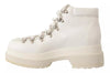 MM6 Maison Margiela White Leather Lace Up Sneakers Shoes