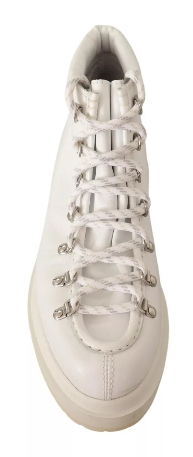 MM6 Maison Margiela White Leather Lace Up Sneakers Shoes