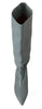 Valentino Blue Leather Elastic Flats Pull On Knee High Boots Shoes