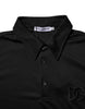 Dolce & Gabbana Black Polyester DG Logo Collared Polo T-shirt