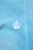 Dolce & Gabbana Blue Cotton Crown Collared Men Polo T-shirt