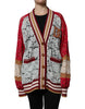 Dolce & Gabbana Multicolor Floral Lace Cardigan Sweater