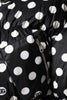 Dolce & Gabbana Black White Polka Dot Full Zip Puffer Jacket