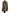 Dolce & Gabbana Brown Leopard Print Scarf Collared Chiffon Dress