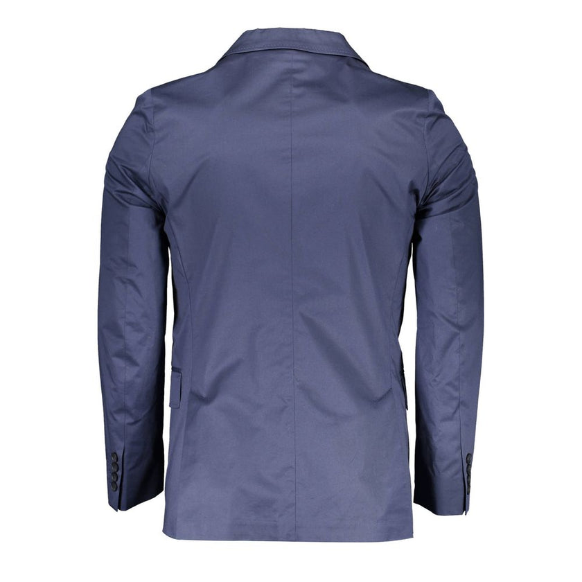 Gant Blue Cotton Men Jacket