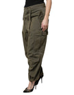 Dolce & Gabbana Army Green High Waist Cargo Pants