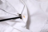 Dolce & Gabbana White Cotton High Waist Skinny Denim Jeans