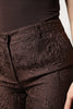 Dolce & Gabbana Brown Floral Brocade Mid Waist Mini Short