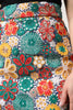 Dolce & Gabbana Multicolor Floral Lace High Waist Mini Skirt