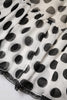 Dolce & Gabbana White Black Polka Dots Knee Length Skirt