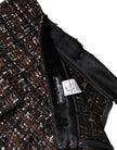 Dolce & Gabbana Multicolor High Waist Tartan Tweed Mini Skirt
