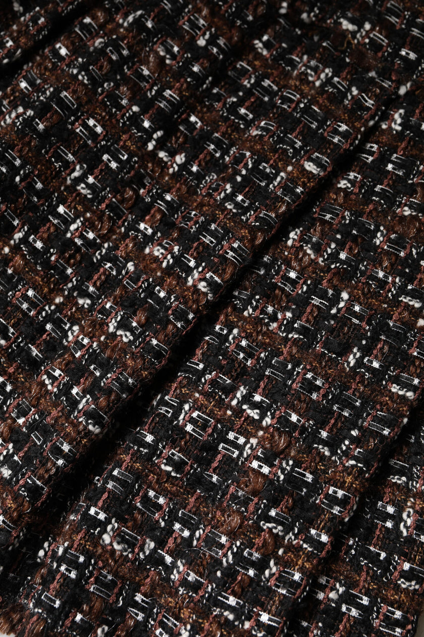 Dolce & Gabbana Multicolor High Waist Tartan Tweed Mini Skirt