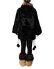 Dolce & Gabbana Black Lamb Fur Short Women Coat Jacket