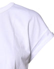 Dolce & Gabbana White Cotton Crew Neck Cropped T-shirt Top
