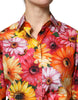 Dolce & Gabbana Multicolor Floral Cotton Cropped Blouse Top