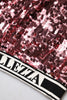 Dolce & Gabbana Pink DG Queen Sequin Pullover Sweater