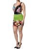 Dolce & Gabbana Multicolor Floral Patchwork Fitted Mini Dress